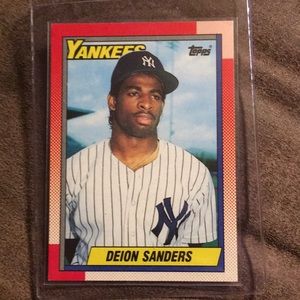 Deion sanders baseball card